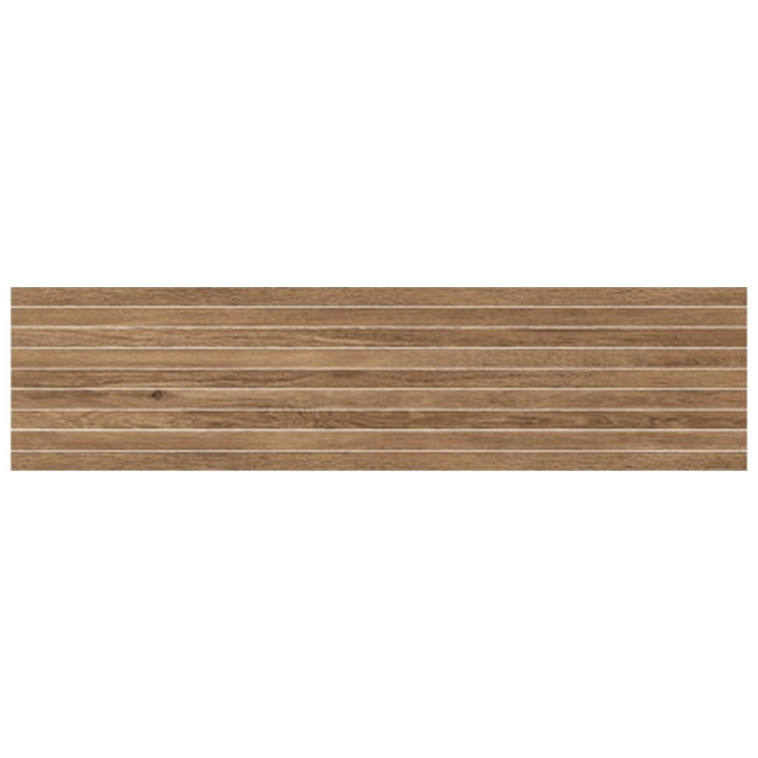 Keystone 12" x 48" Firenze Teak Porcelain Mosaic