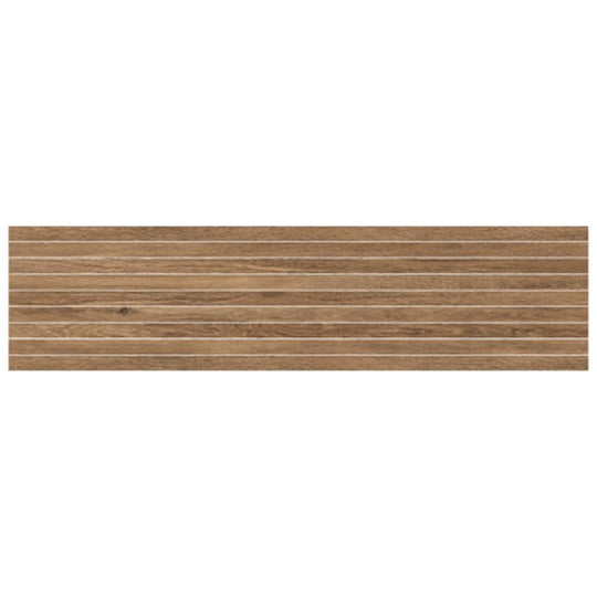 Keystone 12" x 48" Firenze Teak Porcelain Mosaic