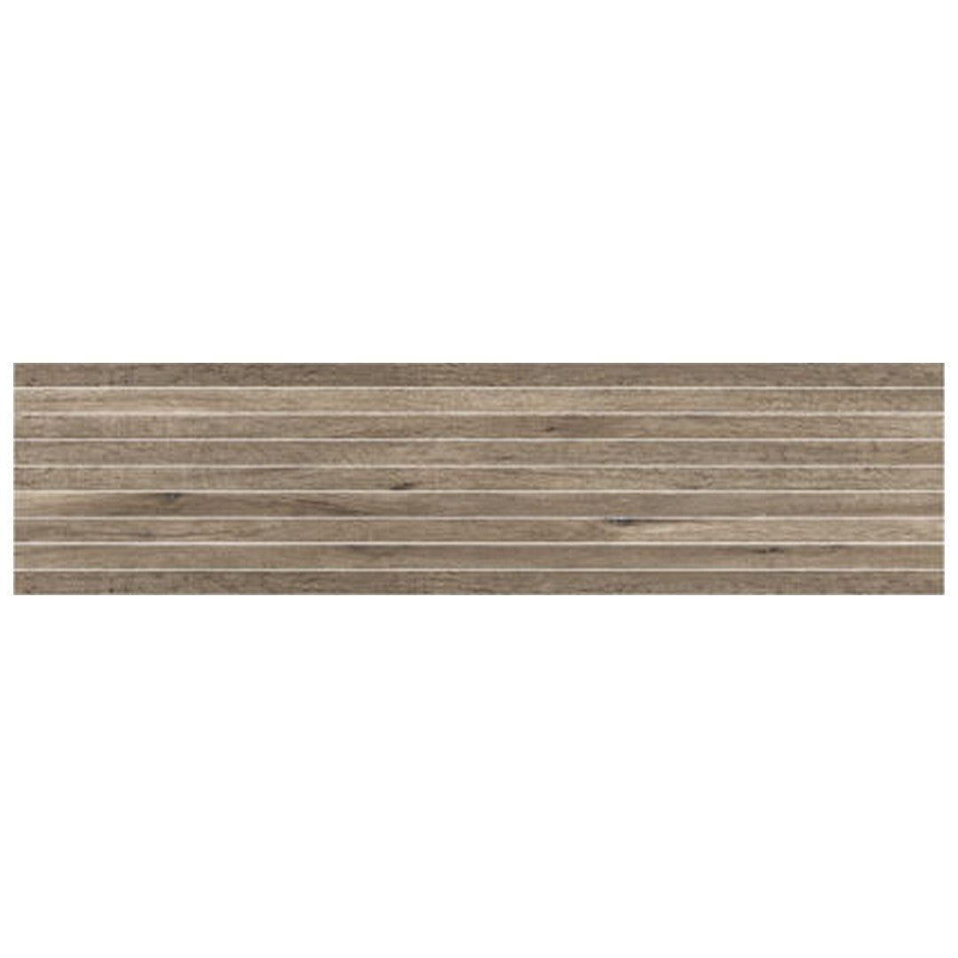 Keystone 12" x 48" Firenze Teak Porcelain Mosaic
