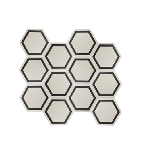 Keystone 6" Examatt Decora Matte Porcelain Hexagon Tile