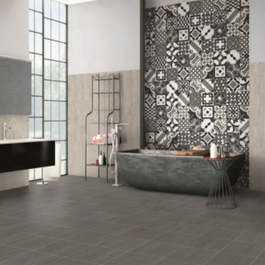 Keystone 12" x 24" City Matte Porcelain Floor Tile-London