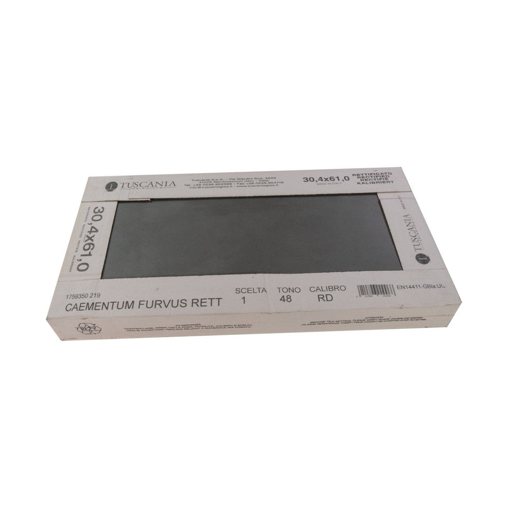 Keystone 12" x 24" Caementum Matte Porcelain Floor Tile-Furvus