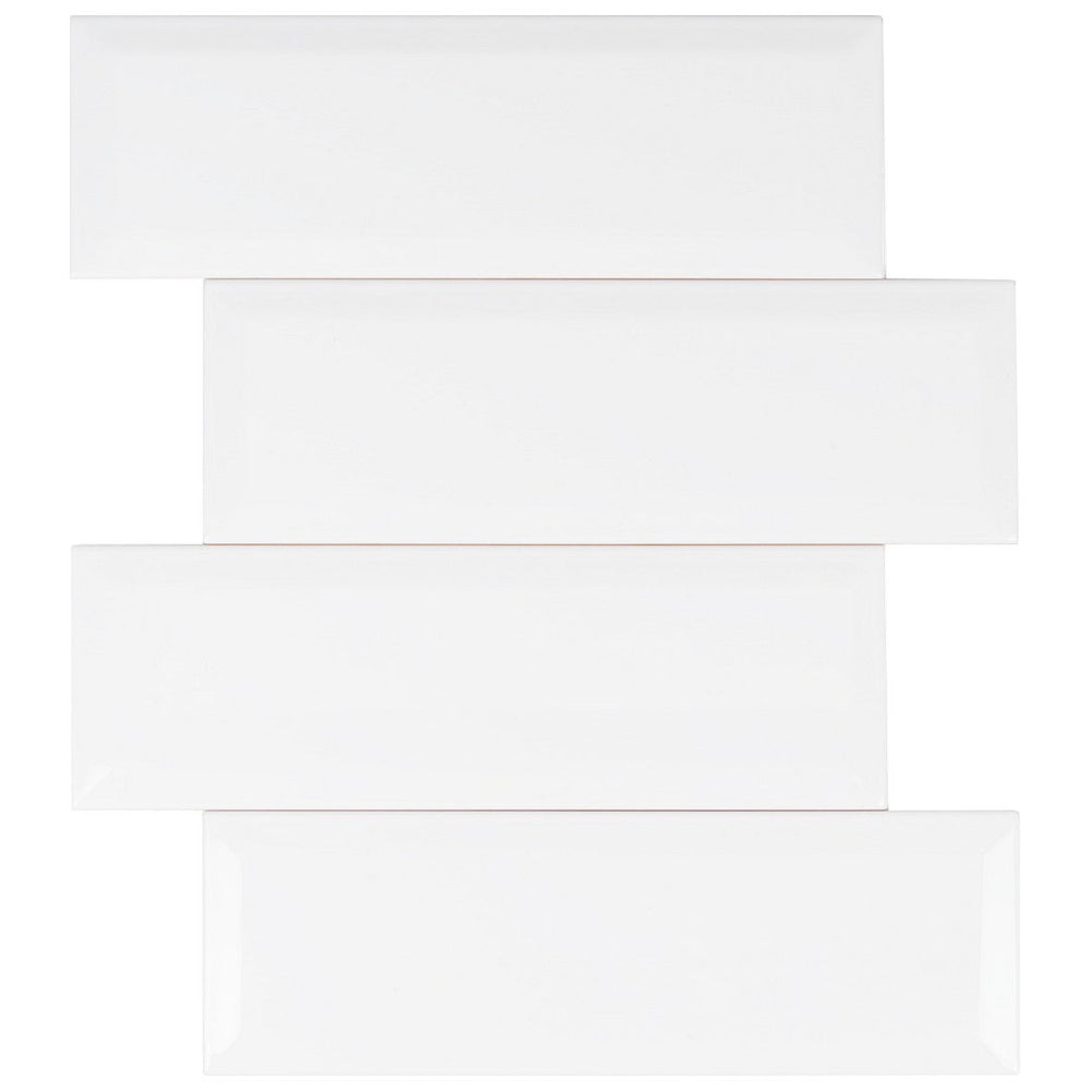 Keystone 4" x 12" Silk Polished Ceramic Wall Tile