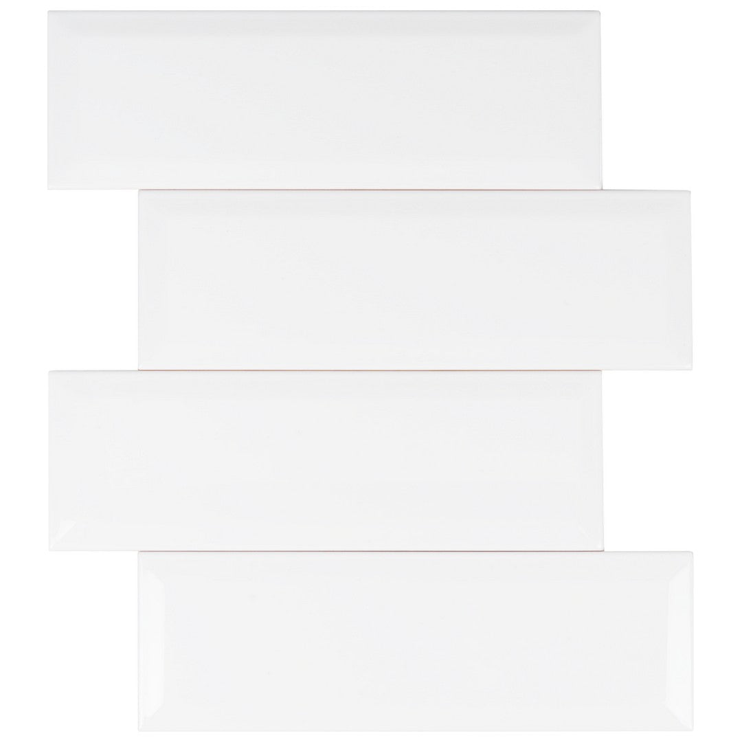 Keystone 4" x 12" Silk Polished Ceramic Wall Tile