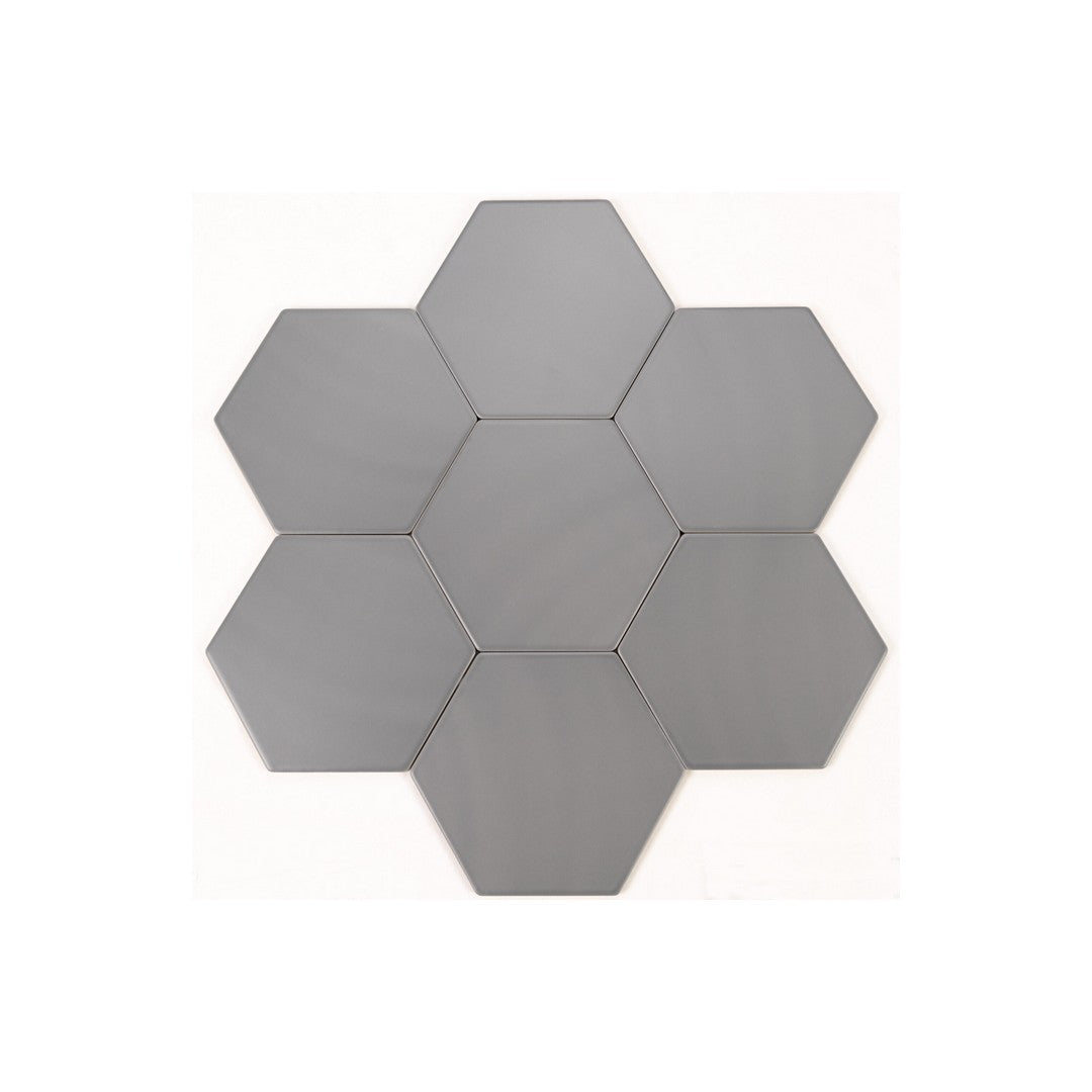 Keystone 6" Examatt Matte Porcelain Hexagon Tile