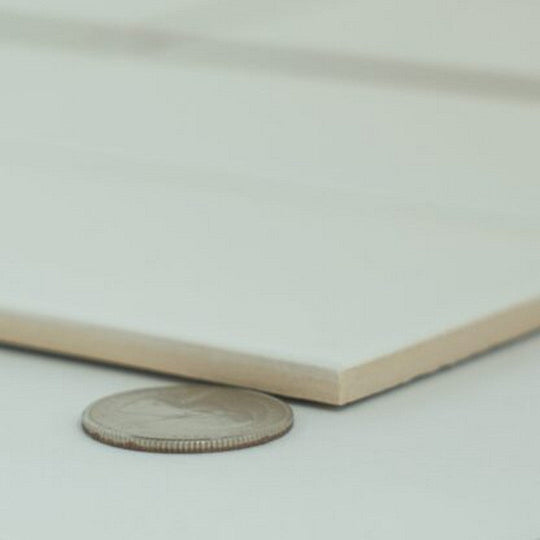 Keystone 3" x 6" Diamante Glossy Ceramic Wall Tile-Bianco