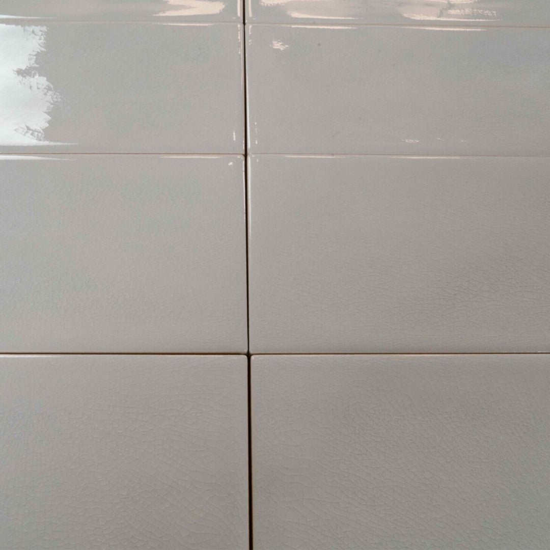 Keystone 4" x 8" Briolette Glossy Ceramic Wall Tile-Diamante