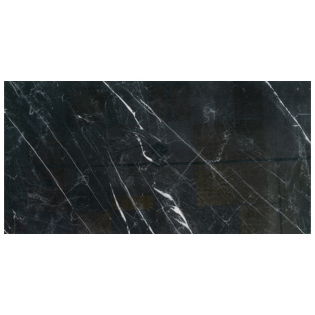 Keystone 24" x 48" Marquina Polished Porcelain Floor Tile