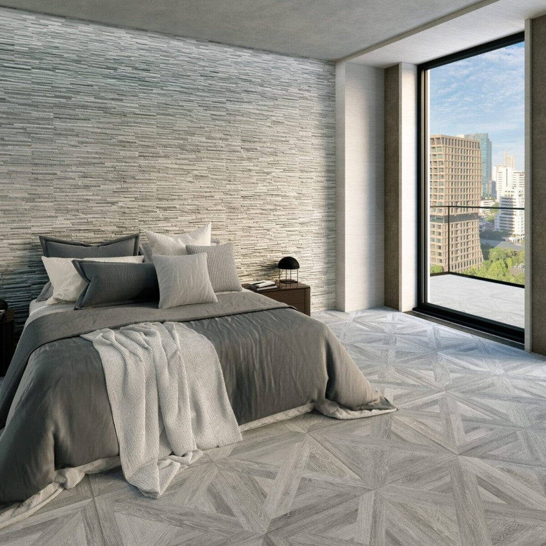 Keystone 13" x 36" Ordesa Porcelain Ledger Tile-Gris