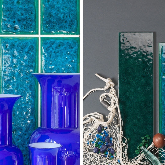 Keystone 4" x 16" Micronesia Glossy Ceramic Wall Tile-Green