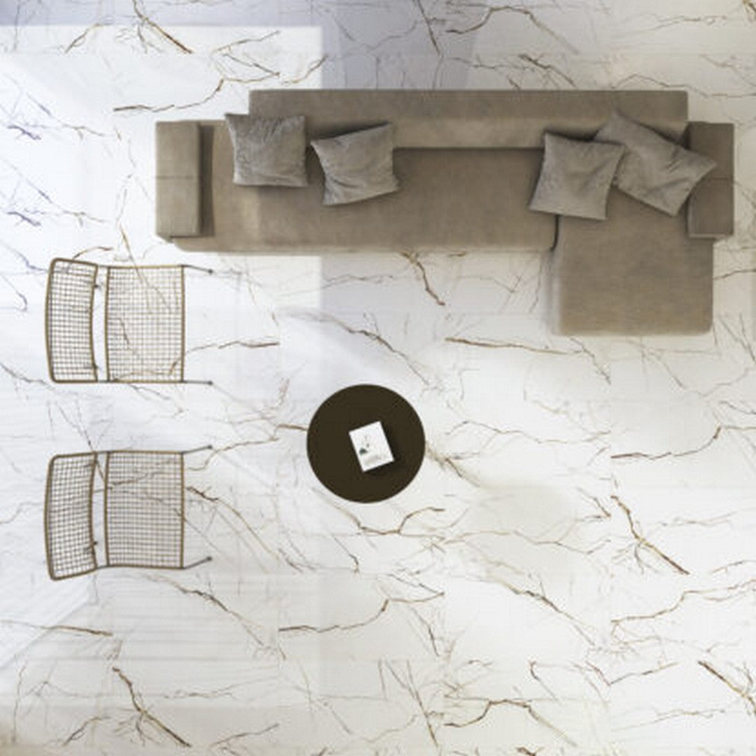 Keystone 24" x 48" Lichen Series Polished Porcelain Floor Tile-Patagonia