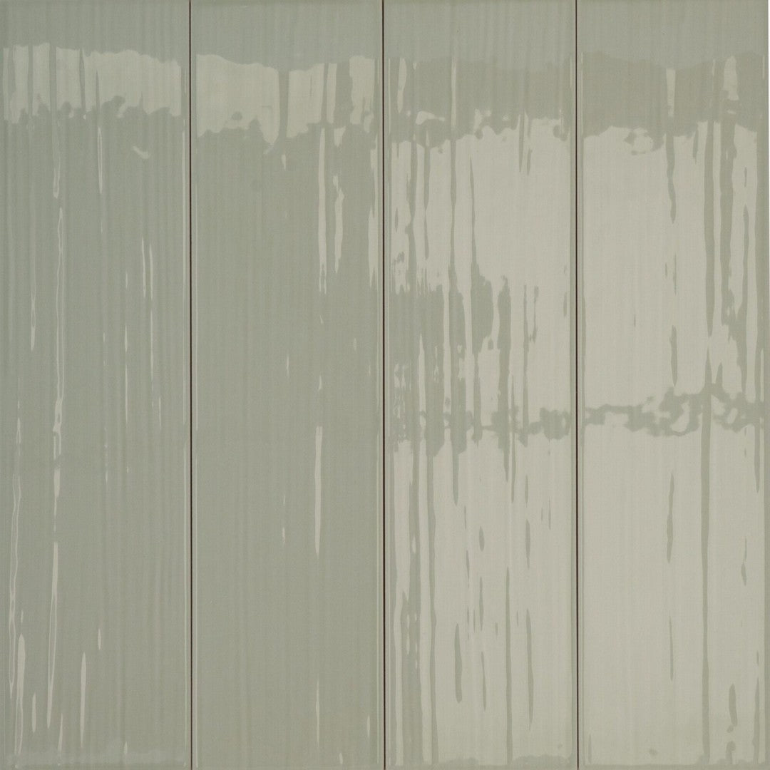 Keystone 4" x 16" Paintboard Glossy Ceramic Wall Tile-Salvia
