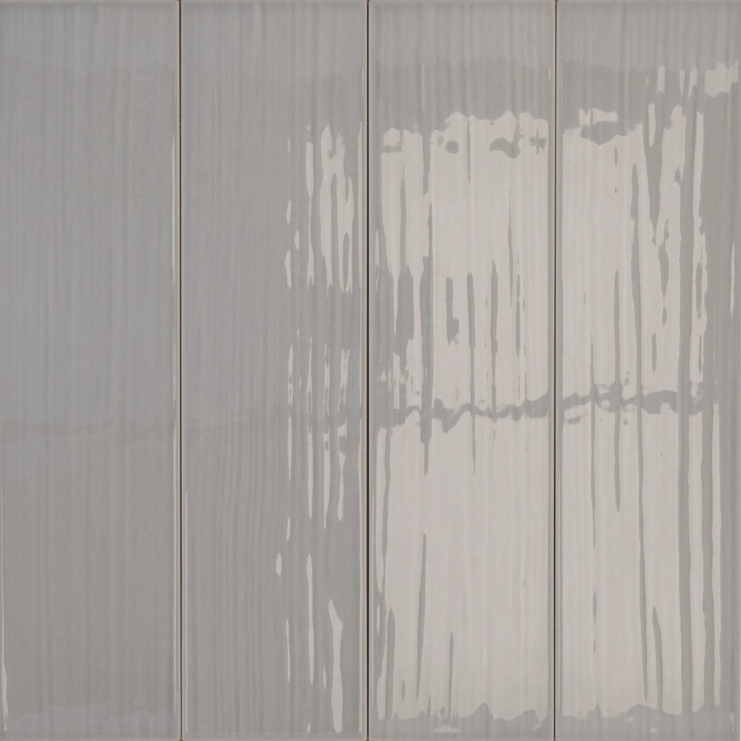 Keystone 4" x 16" Paintboard Glossy Ceramic Wall Tile-Grigio
