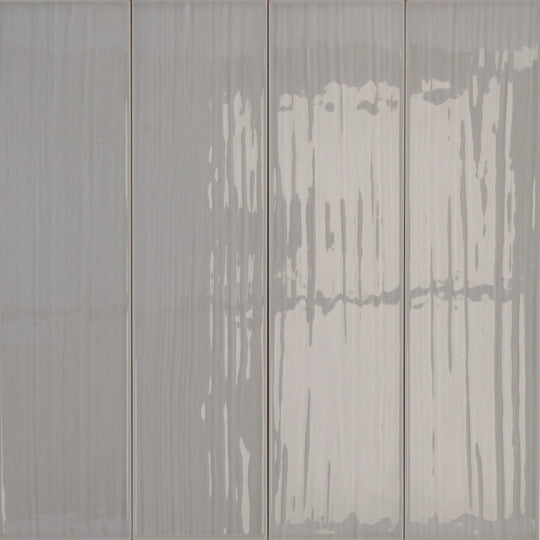 Keystone 4" x 16" Paintboard Glossy Ceramic Wall Tile-Grigio