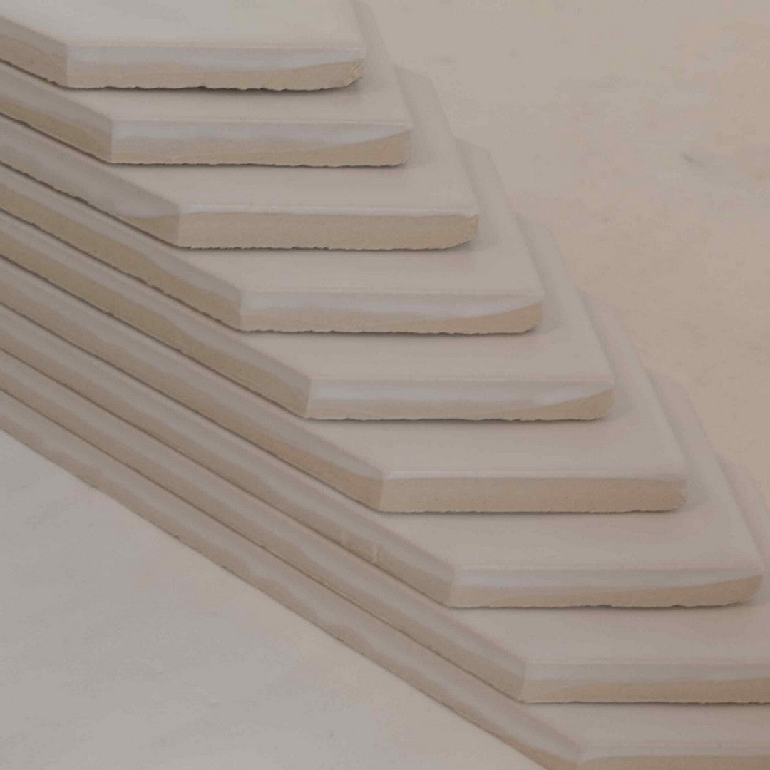 Keystone 3" x 11" Dart Matte Ceramic Wall Tile-Snow