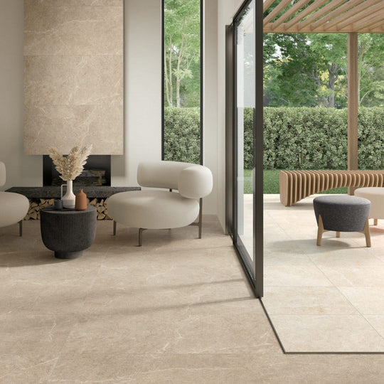 Keystone 24" x 48" Holystone Porcelain Paver-Beige