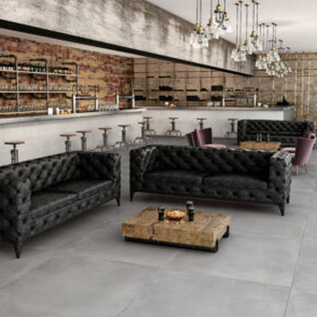 Keystone 24" x 48" Caementum Matte Porcelain Floor Tile-Clarus