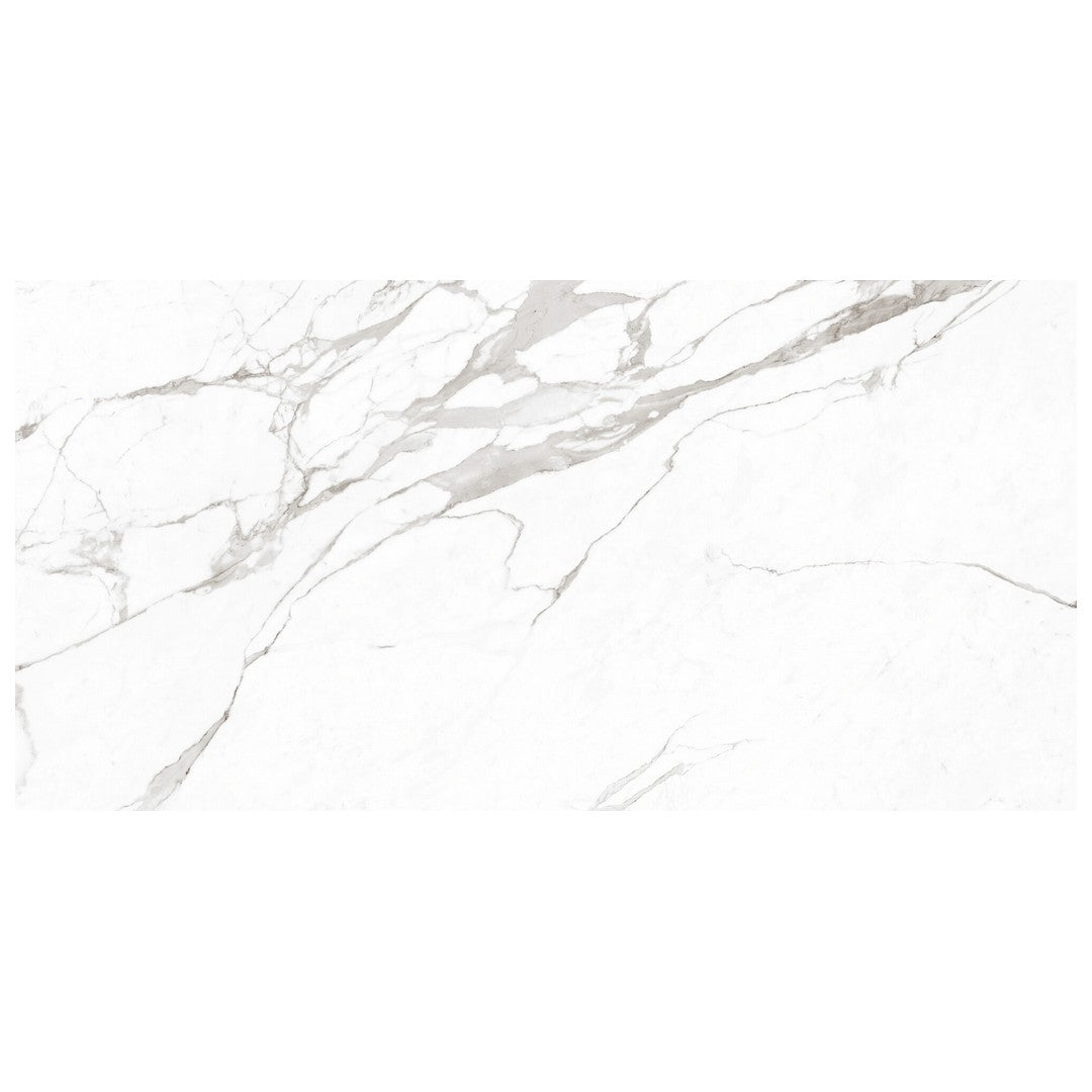 Keystone 12" x 24" Statuario Superiore Polished Porcelain Floor Tile