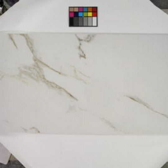 Keystone 24" x 48" Calacatta Polished Porcelain Floor Tile-Calacatta