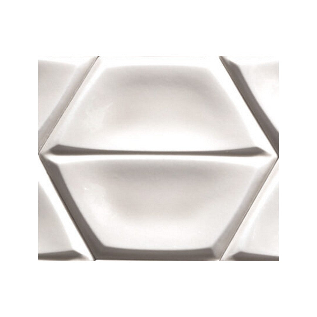 Keystone 7" Magnolia Glossy Ceramic Hexagon Tile