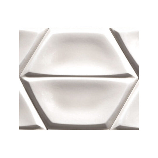 Keystone 7" Magnolia Glossy Ceramic Hexagon Tile