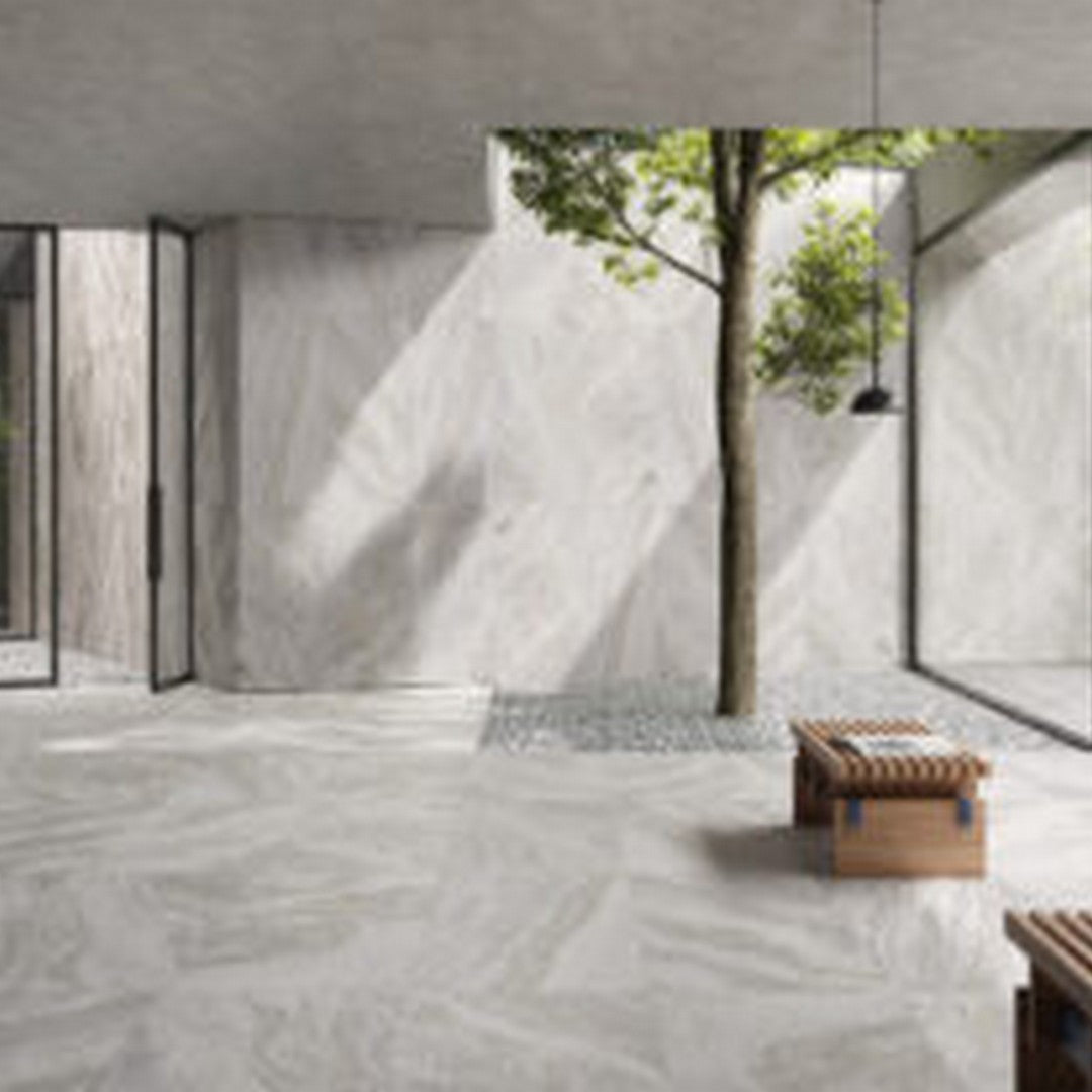 Keystone 24" x 48" Silver Quartz Porcelain Paver-White