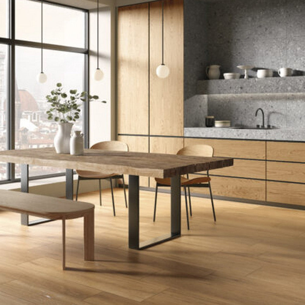 Keystone 8" x 48" Firenze Matte Porcelain Floor Tile-Naturale