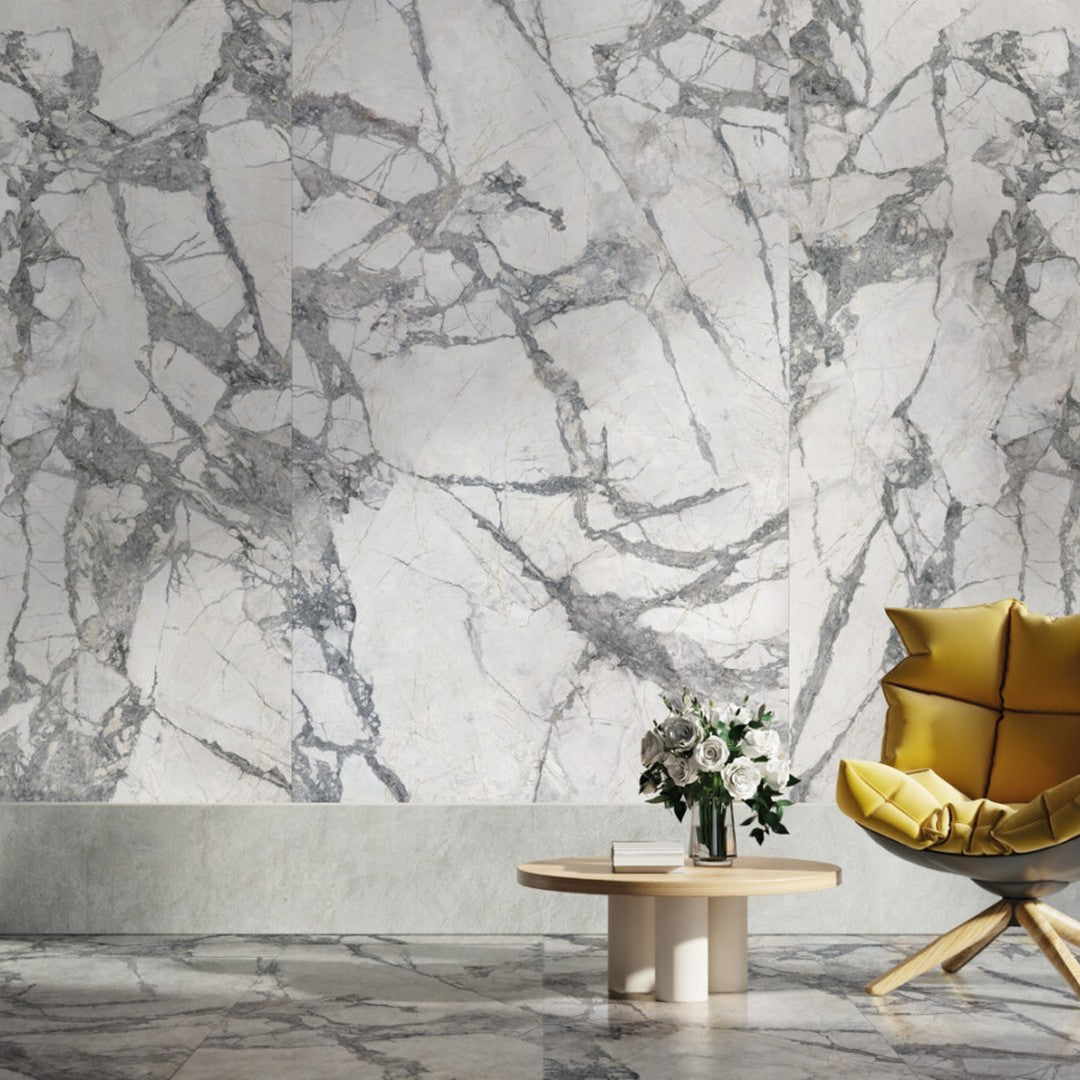 Keystone 24" x 48" Invisible Matte Porcelain Floor Tile-Gray