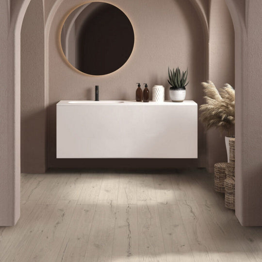 Keystone 8" x 48" Robur Matte Porcelain Floor Tile-Oat