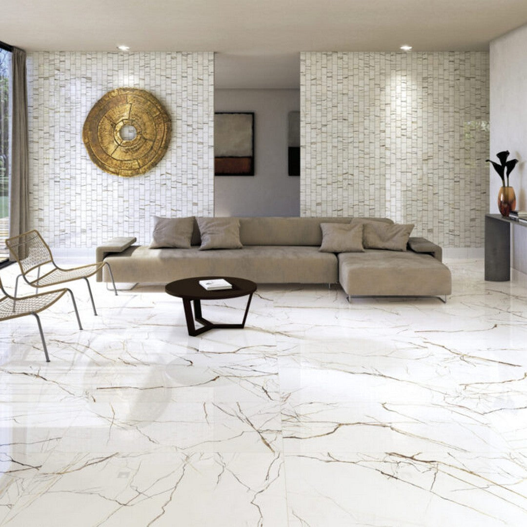 Keystone 48" x 48" Lichen Series Matte Porcelain Floor Tile-Patagonia Naturale