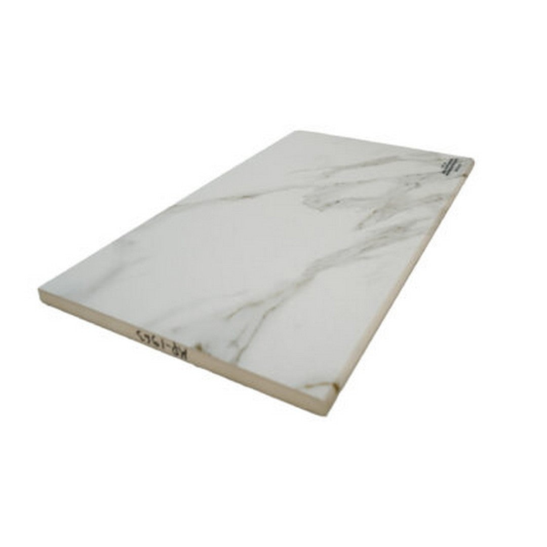 Keystone 13" x 24" Calacatta Porcelain Bullnose Coping-Calacatta