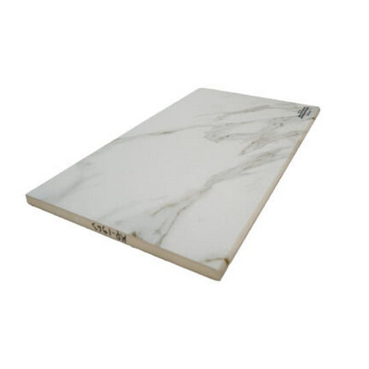 Keystone 13" x 24" Calacatta Porcelain Bullnose Coping-Calacatta