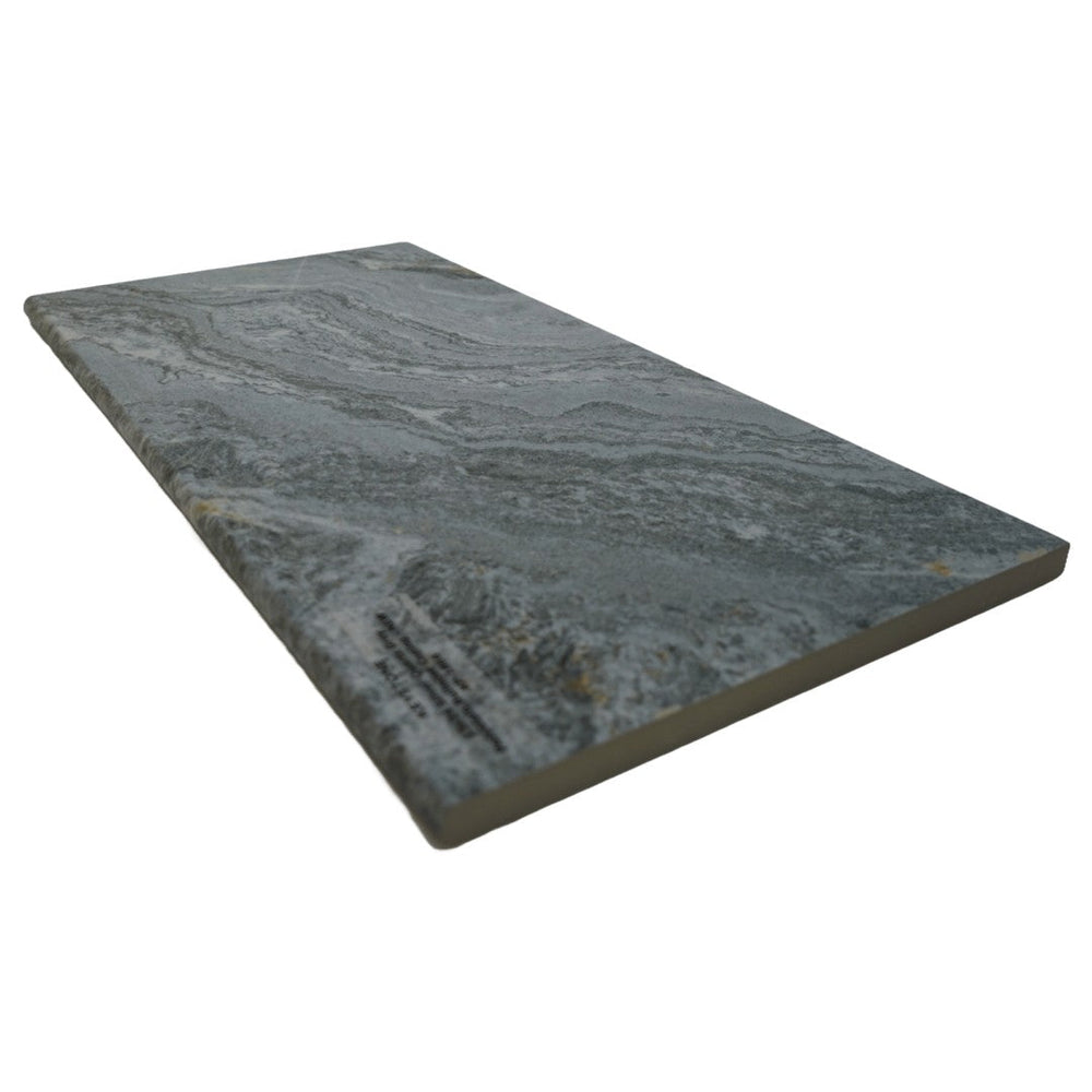 Keystone 13" x 24" Silver Quartz Porcelain Bullnose Coping-Grey