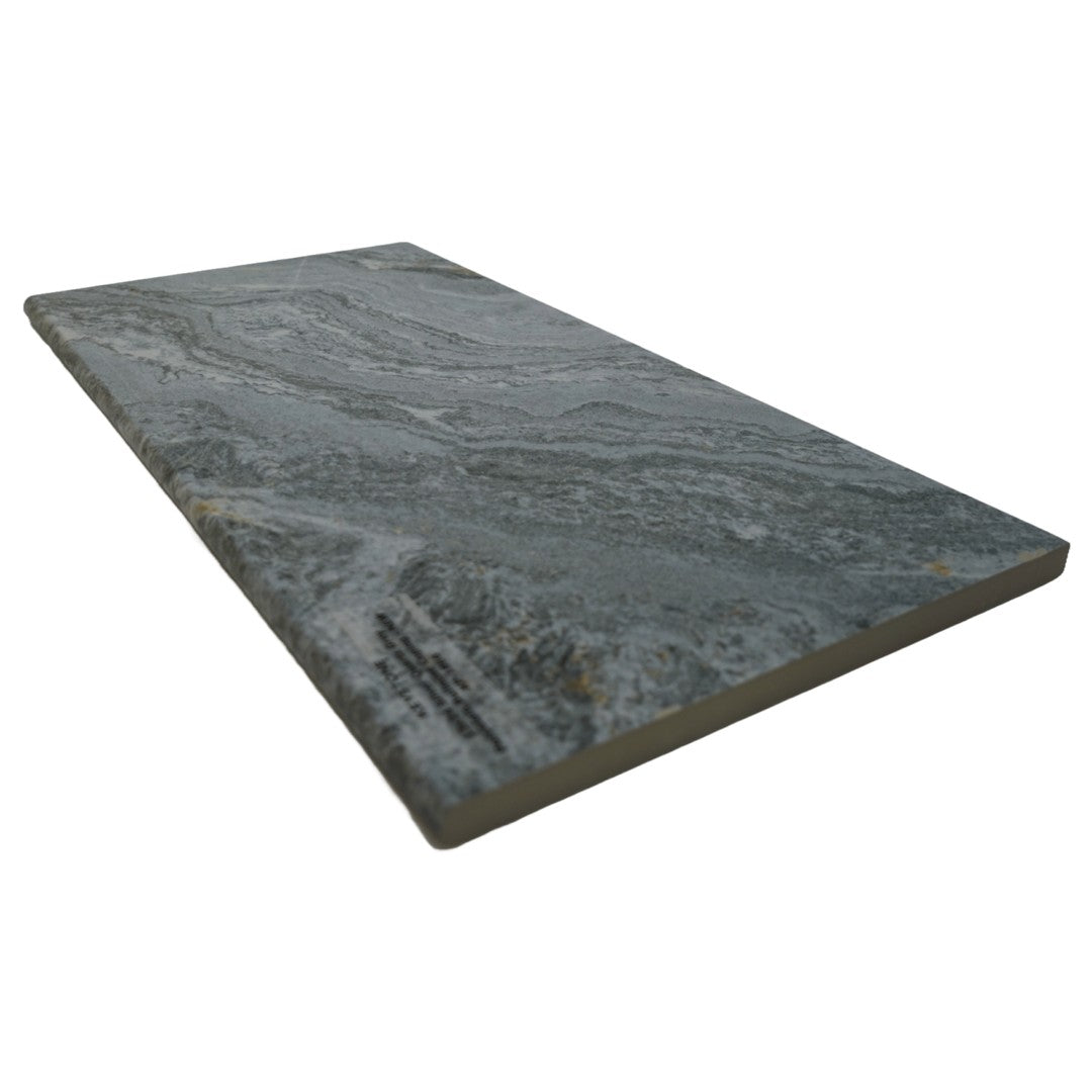 Keystone 13" x 24" Silver Quartz Porcelain Bullnose Coping-Grey