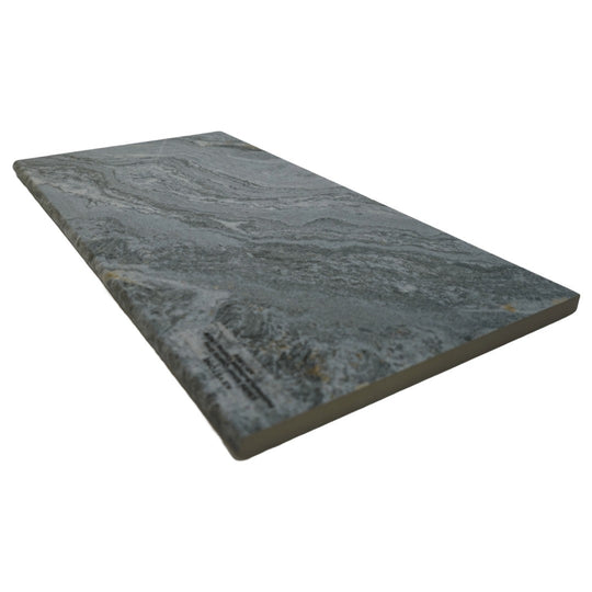 Keystone 13" x 24" Silver Quartz Porcelain Bullnose Coping-Grey