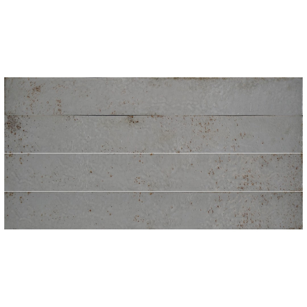Keystone 2" x 18" Genesi Porcelain Tile-White