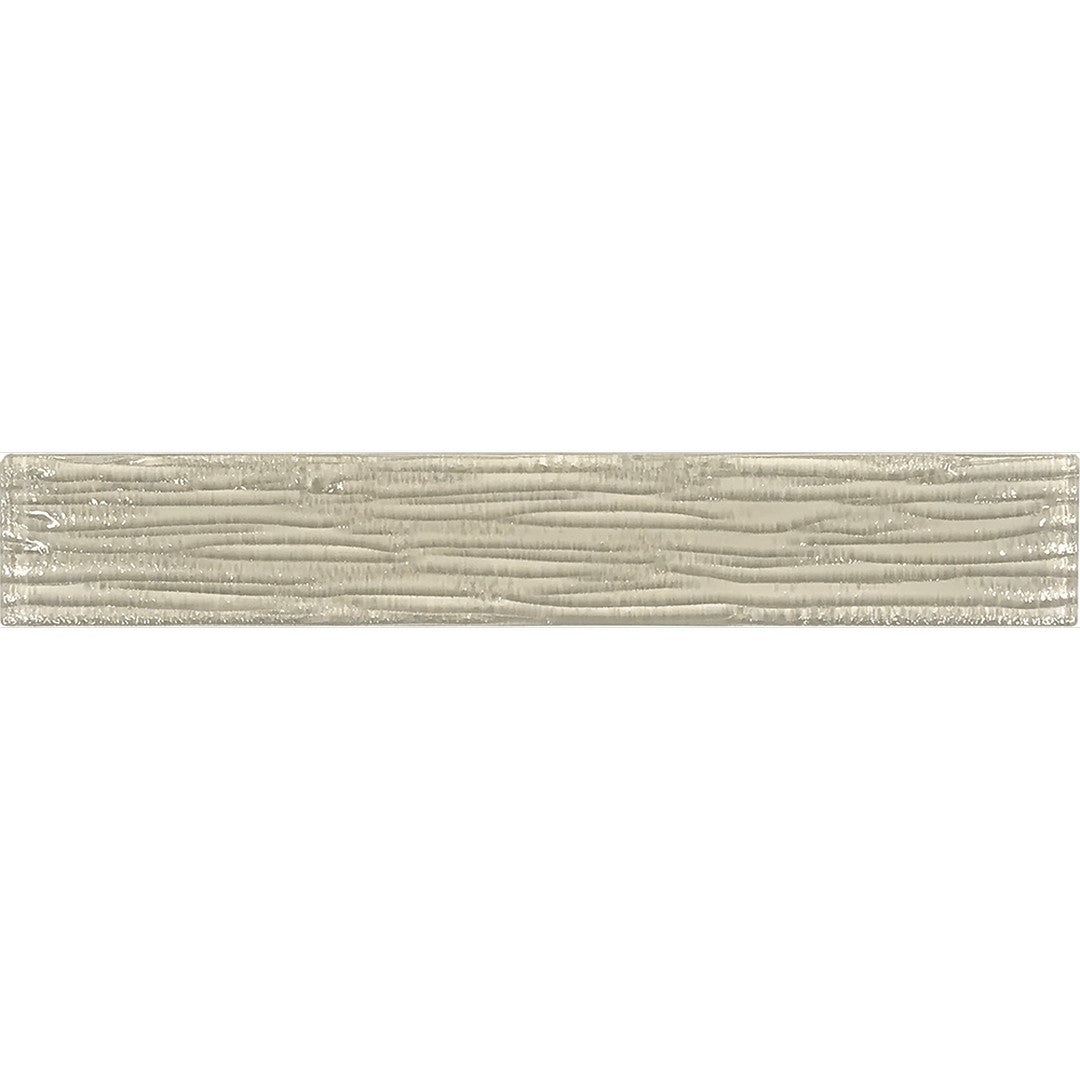 Tesoro 2" x 12" Earth Glossy Glass Bamboo Wall Tile