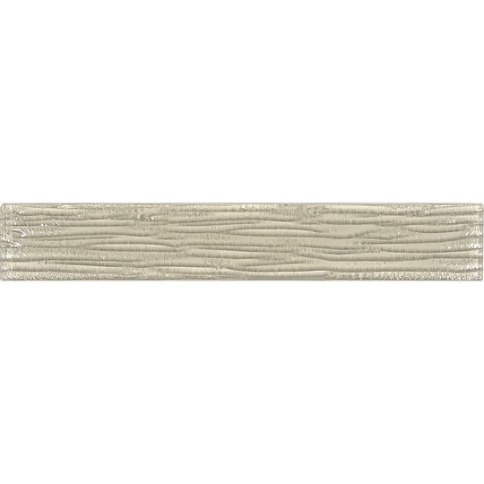 Tesoro 2" x 12" Earth Glossy Glass Bamboo Wall Tile