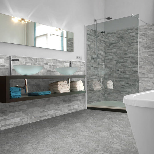 Tesoro-6.25-x-15.25-Marmi-Pressed-Textured-Porcelain-Ledgerstone-Grey