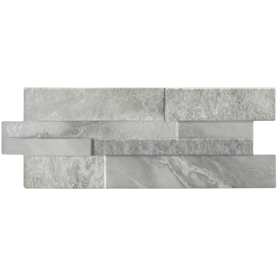 Tesoro 6.25" x 15.25" Marmi Pressed Textured Porcelain Ledgerstone