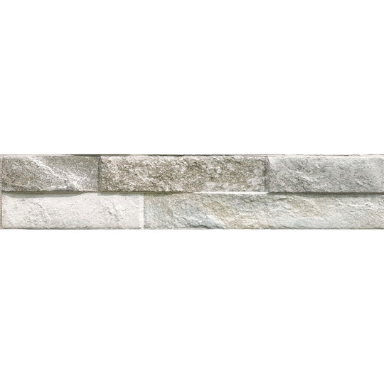 Tesoro 3" x 15" Rock Pressed Textured Porcelain Ledgerstone