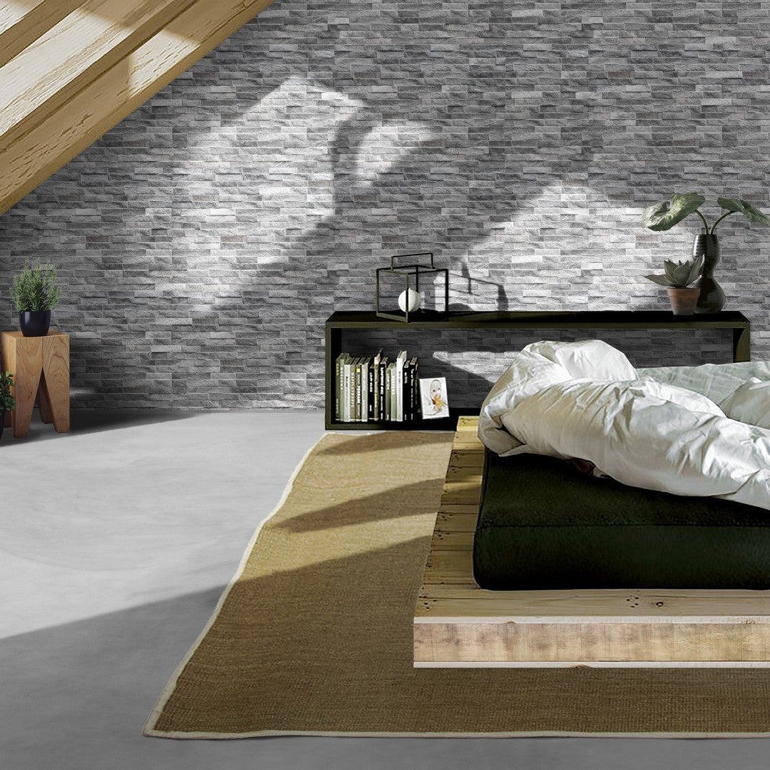 Tesoro-3-x-15-Rock-Pressed-Textured-Porcelain-Ledgerstone-Grey