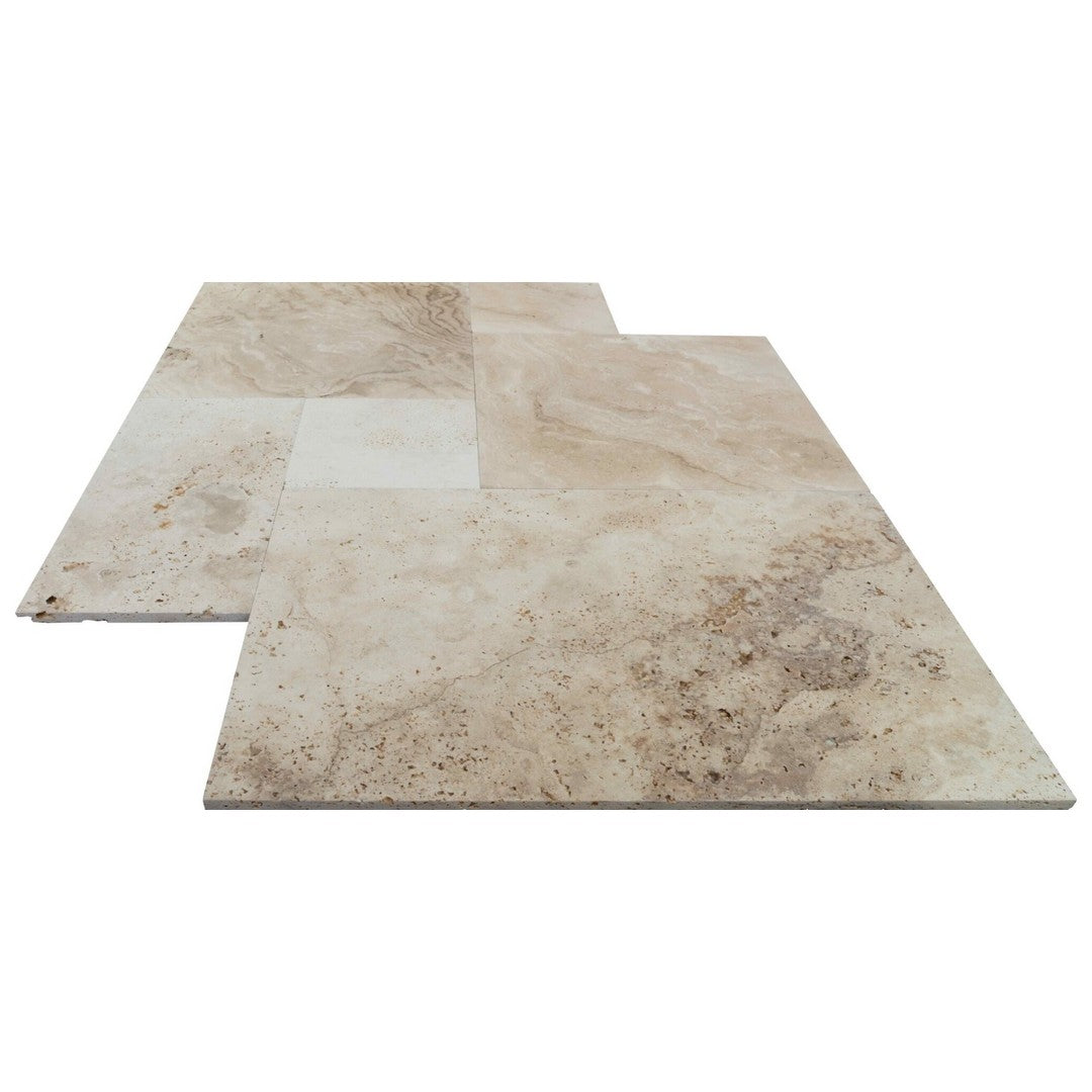 Keystone Tiramisu Travertine Versailles Pattern Tile-Tiramisu