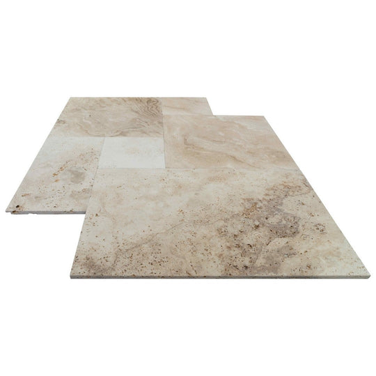 Keystone Tiramisu Travertine Versailles Pattern Tile-Tiramisu