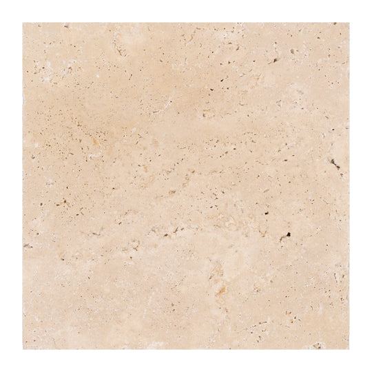 Keystone 12" x 12" Extra Light Tumbled Travertine Paver