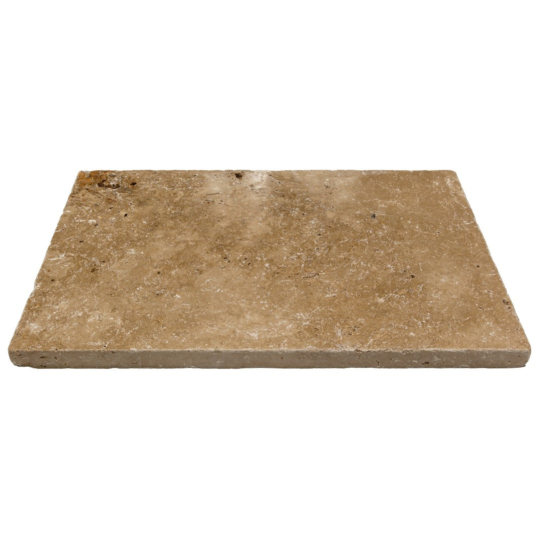 Keystone 12" x 24" American Chestnut Tumbled Travertine Paver-American Chestnut