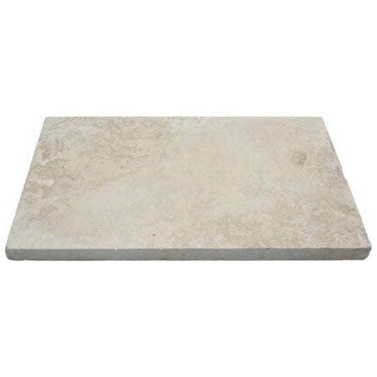 Keystone 12" x 24" Extra Light Tumbled Travertine Paver-Extra Light