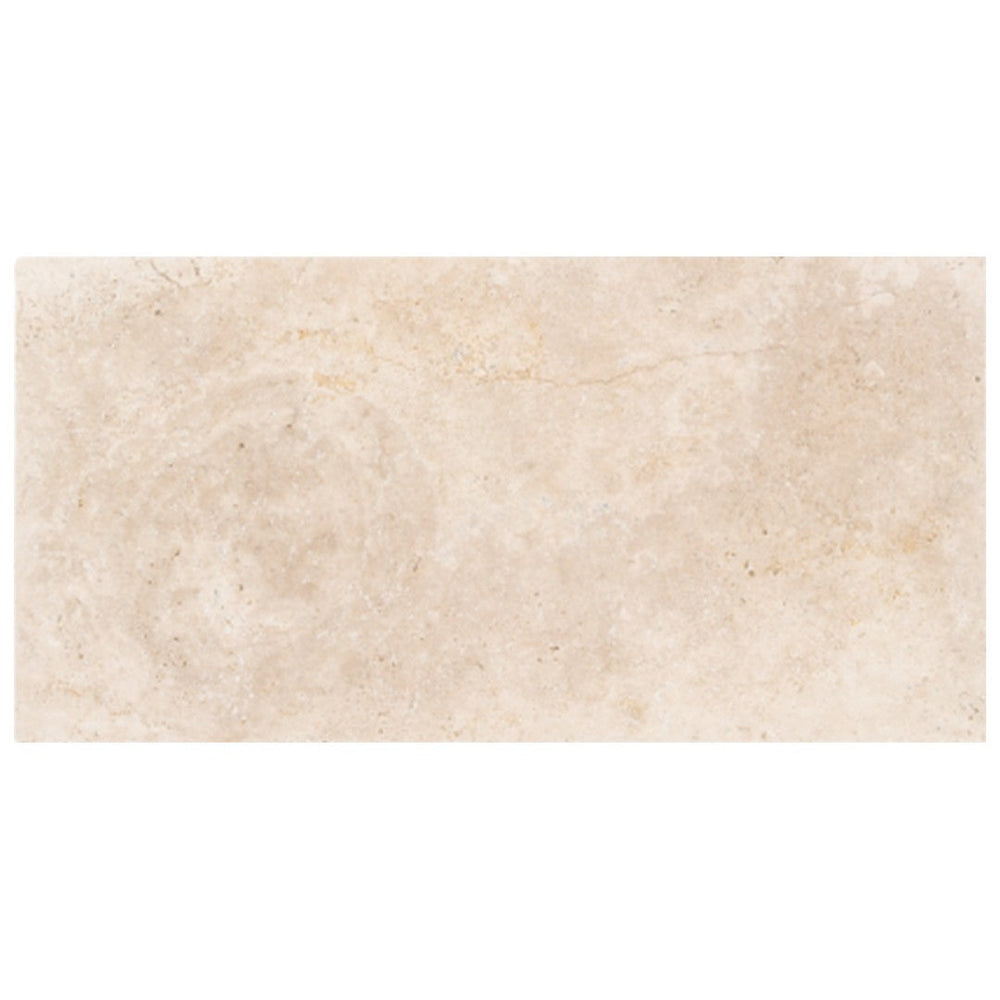 Keystone 12" x 24" Extra Light Tumbled Travertine Paver