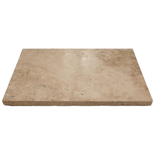 Keystone 12" x 24" Ivory Light Tumbled Travertine Paver-Ivory Light