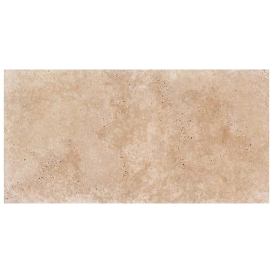 Keystone 12" x 24" Ivory Light Tumbled Travertine Paver
